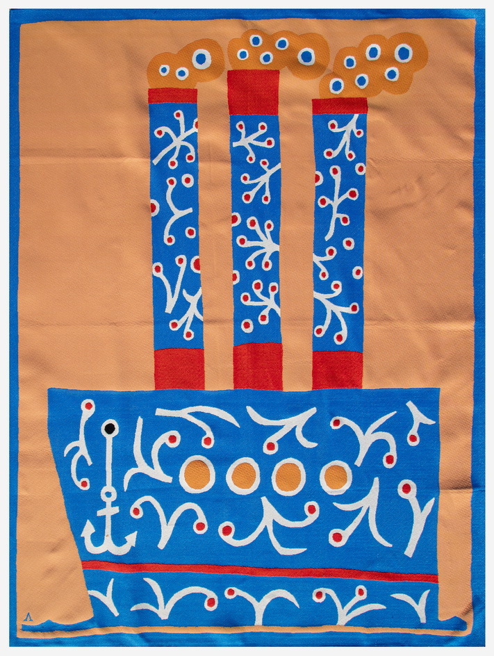Пароход (150х120см)