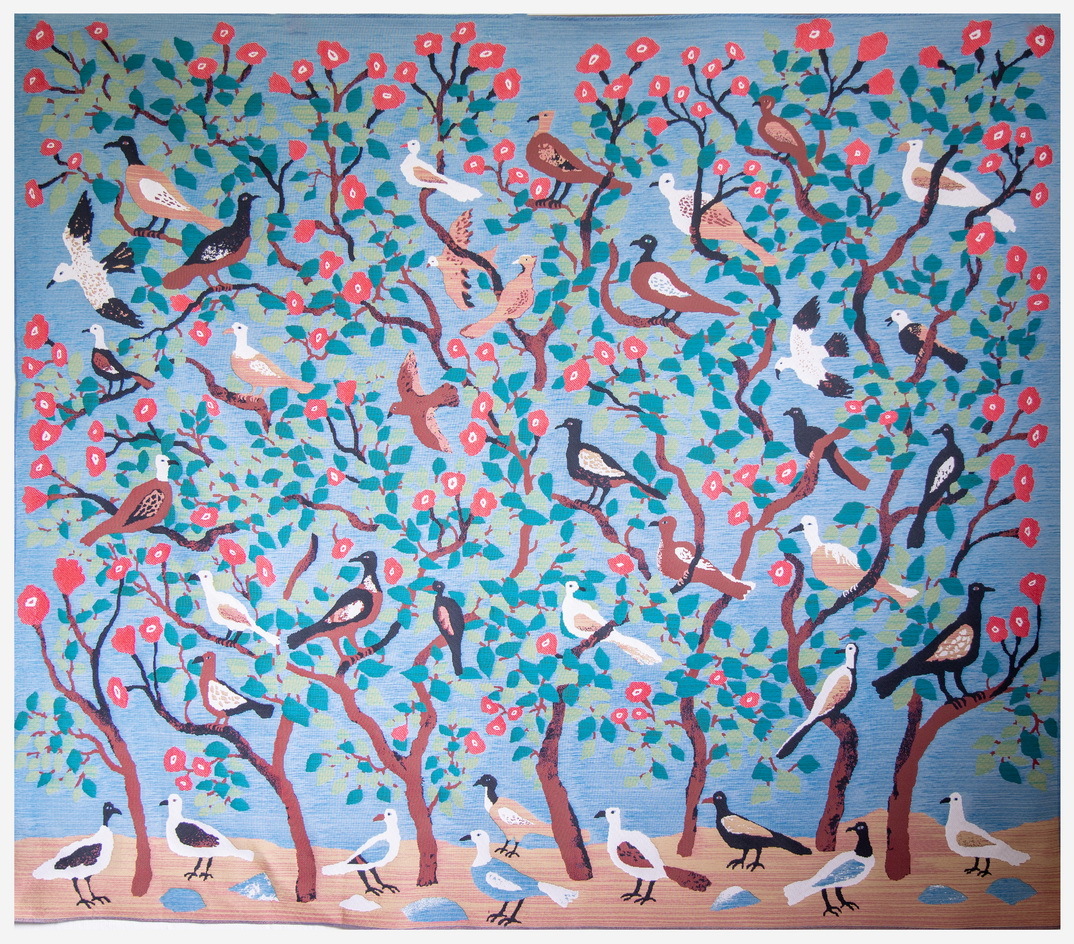 Птицы и цветы 4 (150х174см)&nbsp;