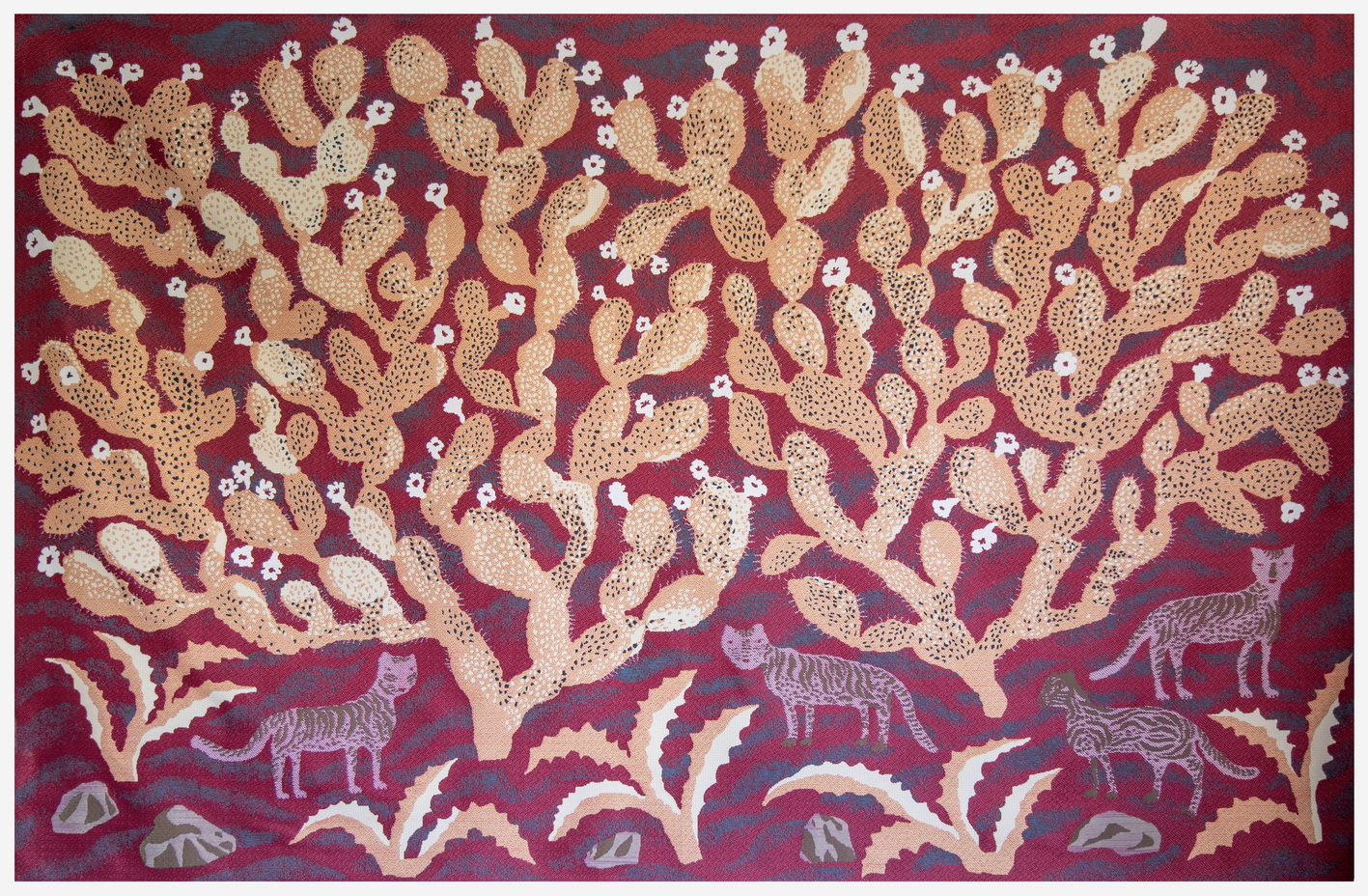 Коты и опунция 2 (135х204см) 
